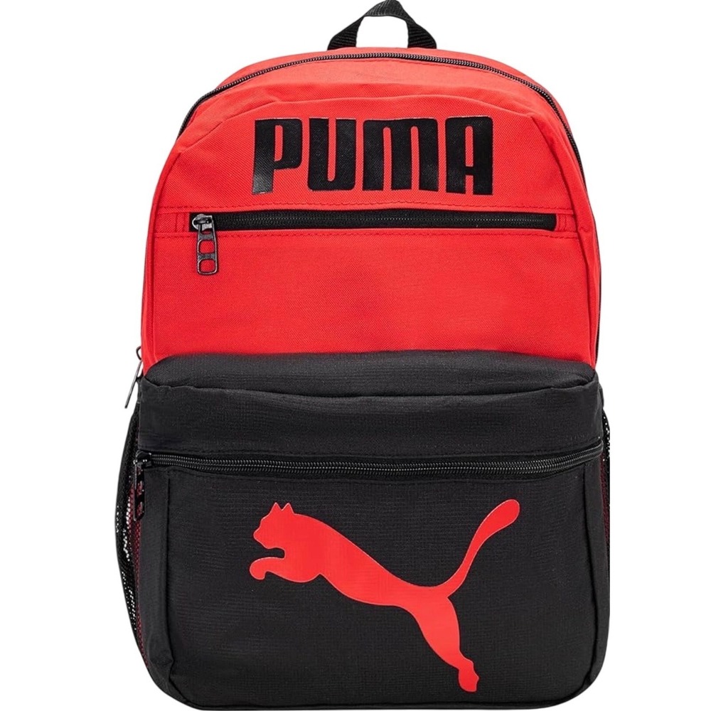 Puma Evercat Meridian Backpack Unisex OS Red Black Excellent Athletic School Bag